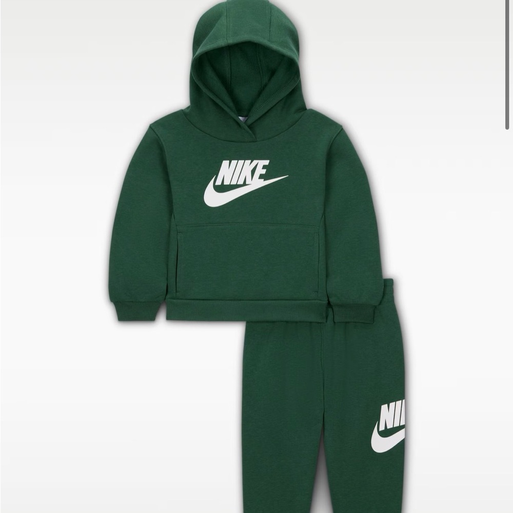 Nike Kids Forest Green Hoodie and Joggers Set